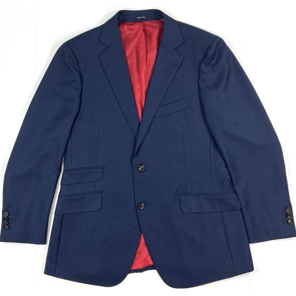 Suitsupply Sienna Sport Coat Mens Size 40 R Vitale Barberis Canonico Wool Navy